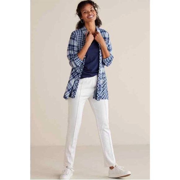 Soft Surroundings Karina Pants in Star White Size 1X NWT - Picture 1 of 13